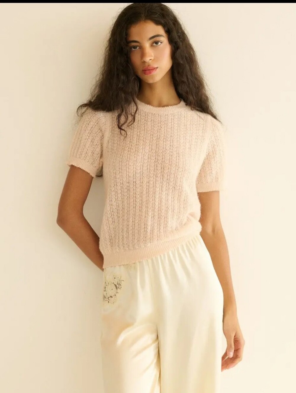 DOEN Monica Sweater In Parfait XL